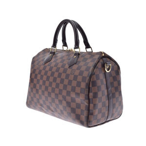 Louis Vuitton Handbag Brown Canvas Bandouliere Damier Speedy